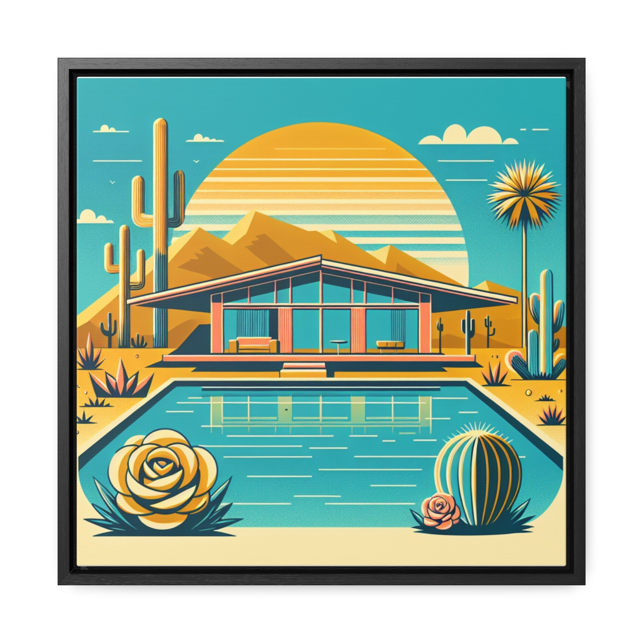 MID-CENTURY DESERT A-FRAME