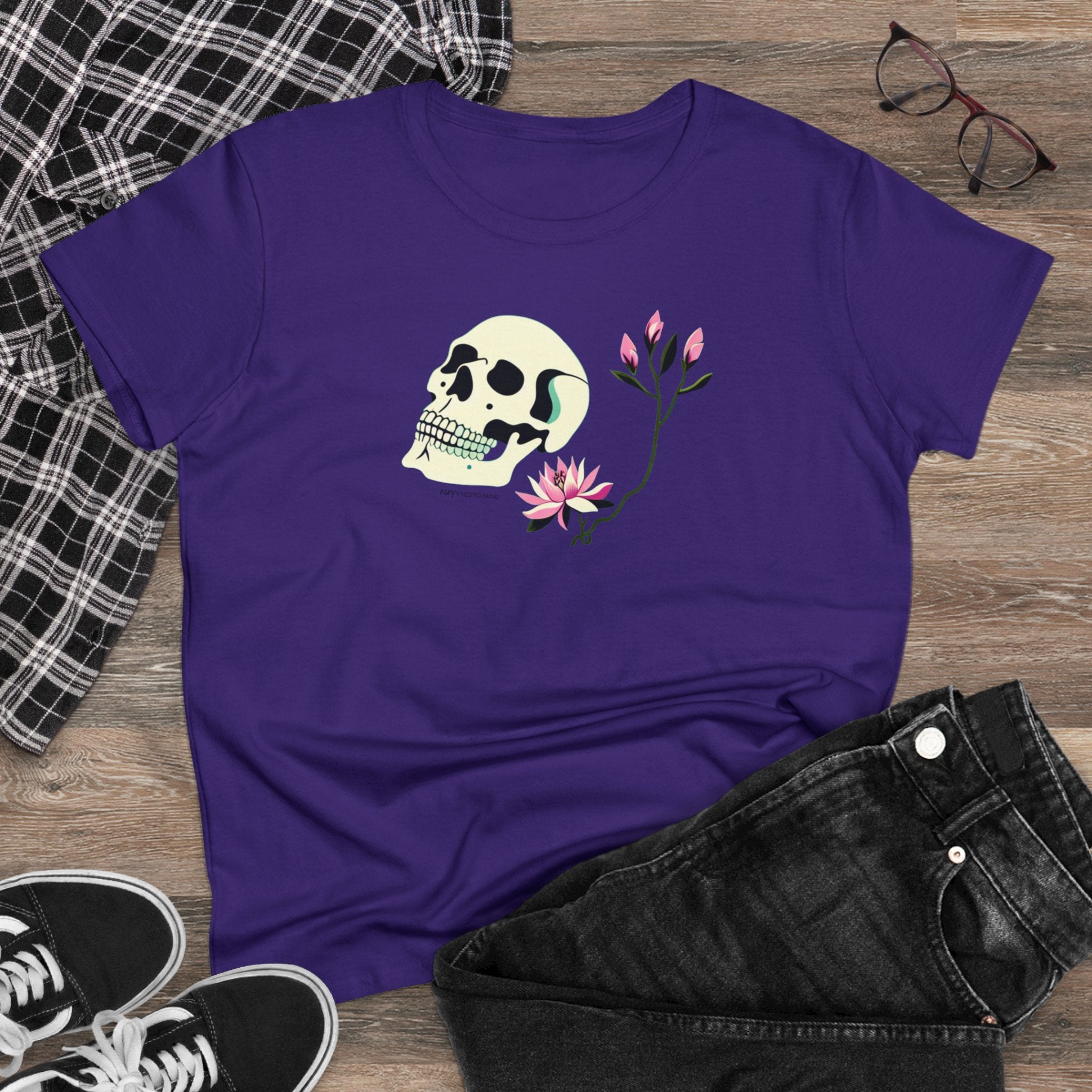 SKULL & LOTUS - Women's T-Shirt