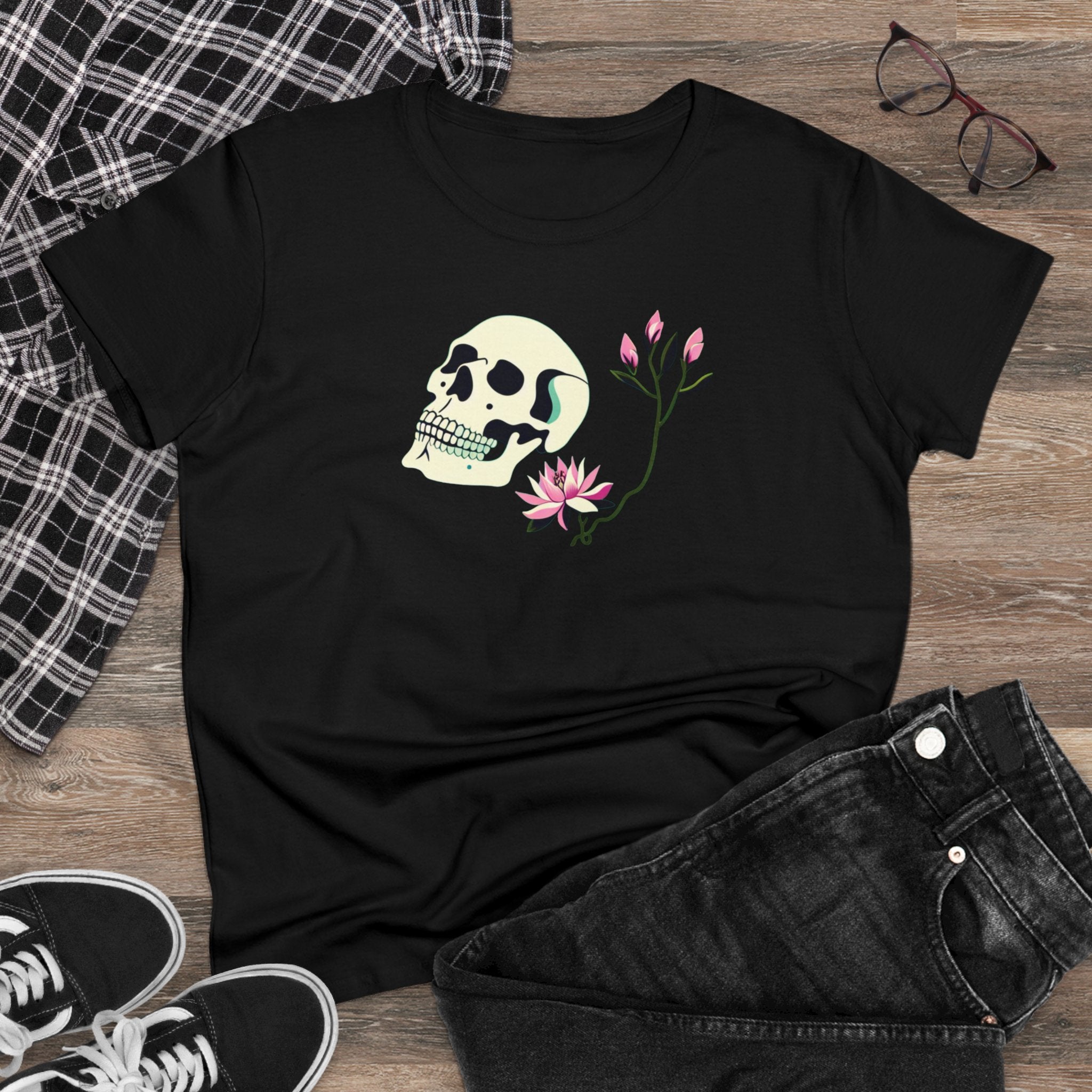 SKULL & LOTUS - Women's T-Shirt