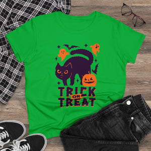 Black Cat Trick or Treat T-shirt