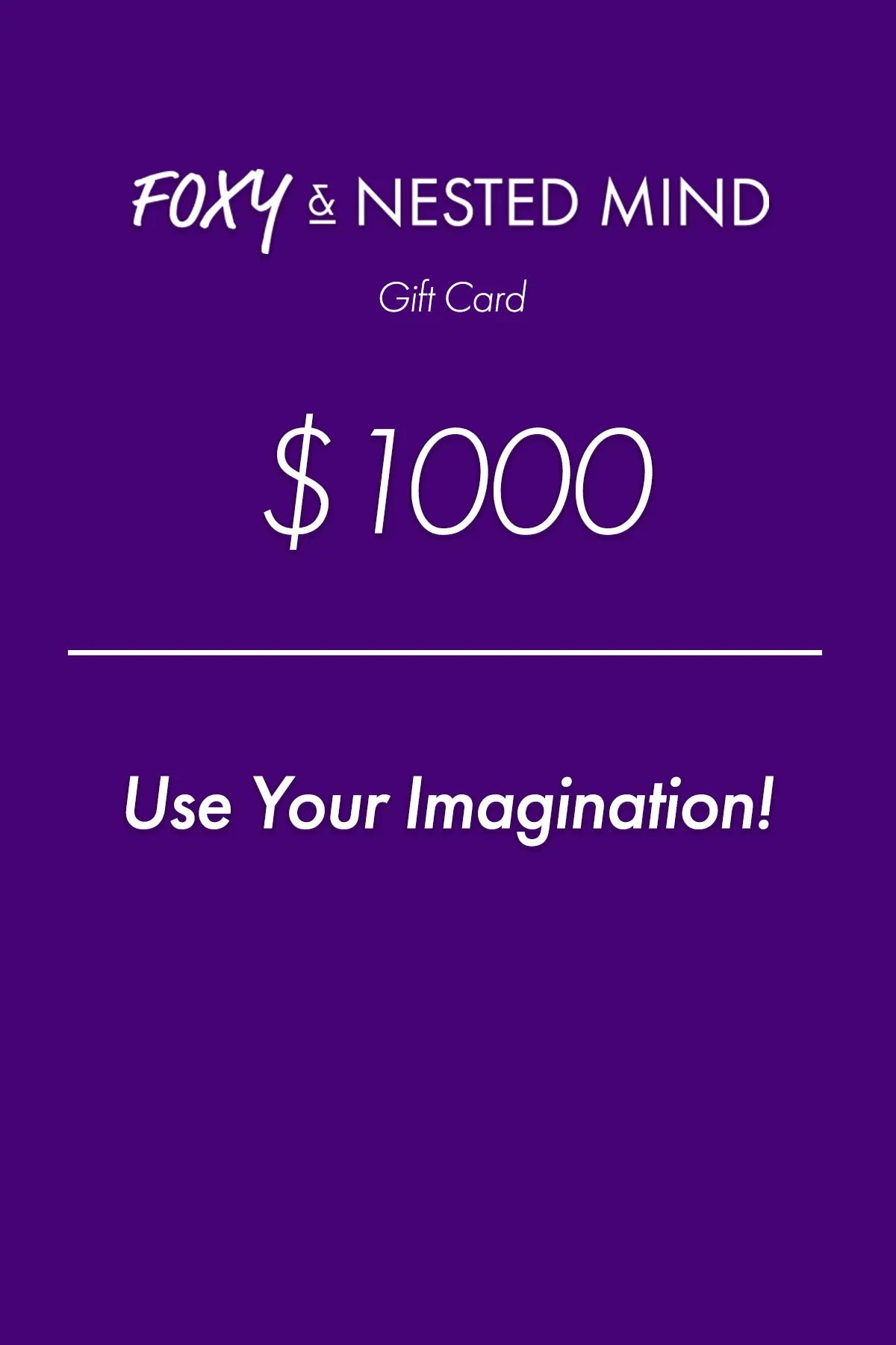 $1000 GIFT CARD