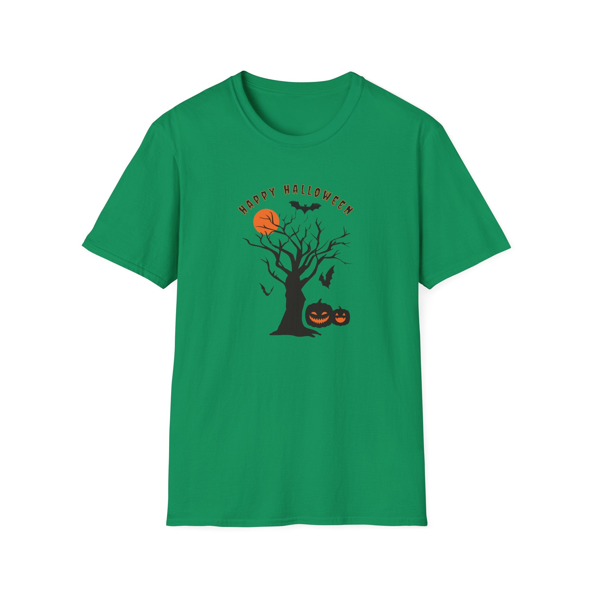 Halloween scary tree and pumpkins T-shirt