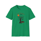 Halloween scary tree and pumpkins T-shirt