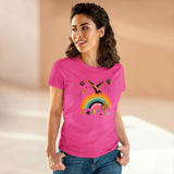 Desert Rainbow Hummingbird collage tshirt with cactus