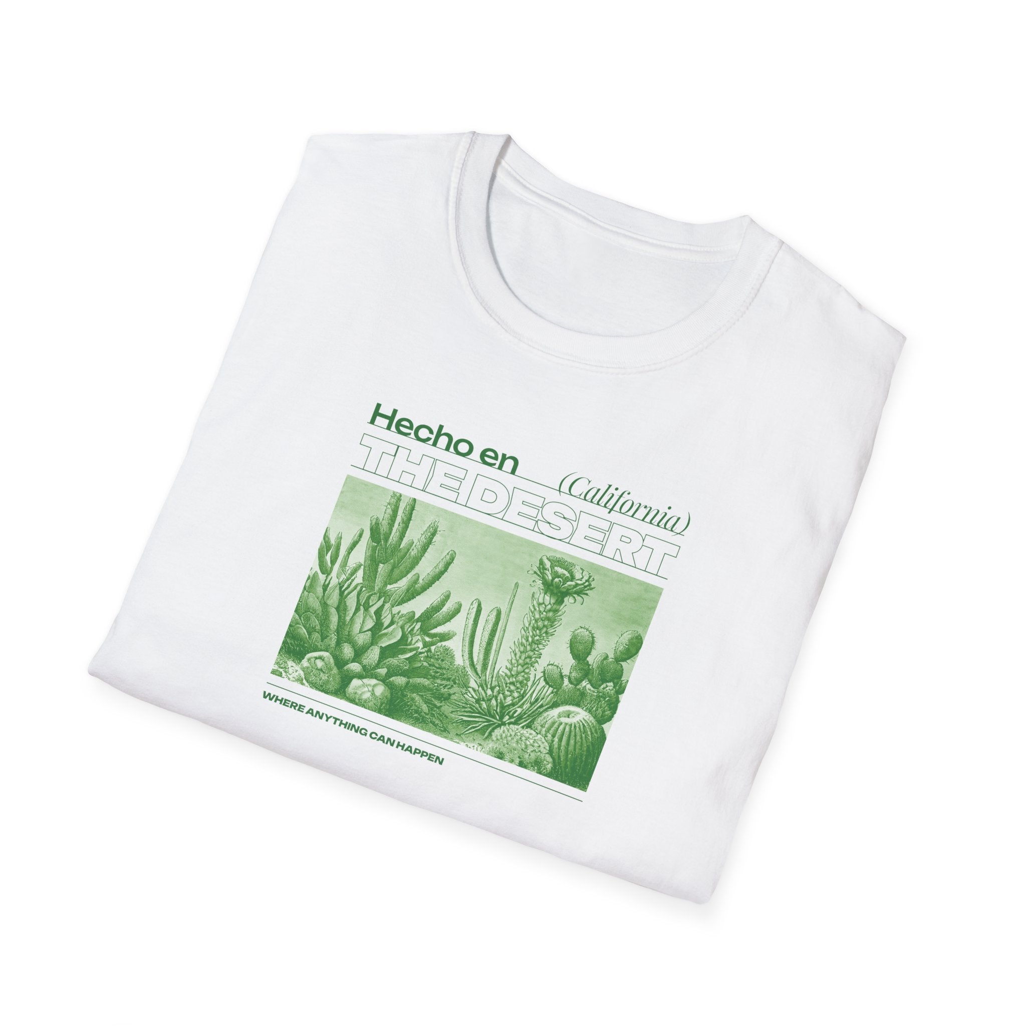 Graphic T-shirt with cactus made in California The Desert