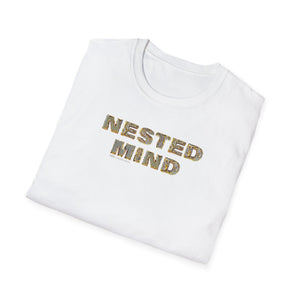 T-shirt with gold letters that say Nested Mind